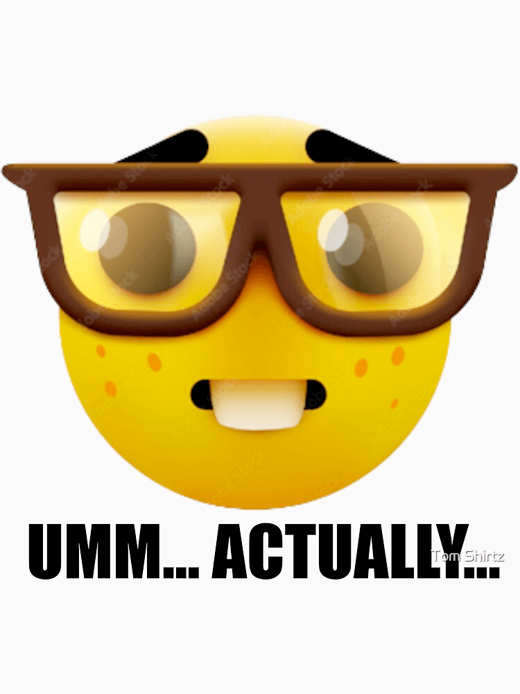 umm…actually…emoji